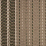 Striped flatweave runner in tan and brown