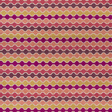 Flatweave rug with zigzag pattern in pink, orange, purple and yellow 