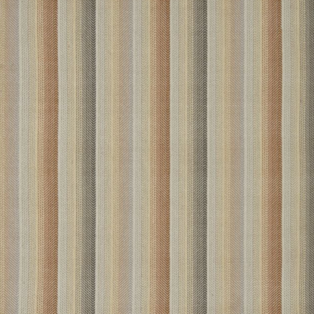 Broadloom carpet in an mixed stripe pattern in tan, grey, and brown