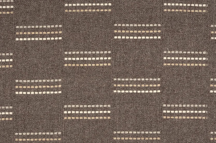 Broadloom carpet swatch stripe design in dark grey 