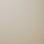 Detail of wallpaper in an abstract grid print in cream.