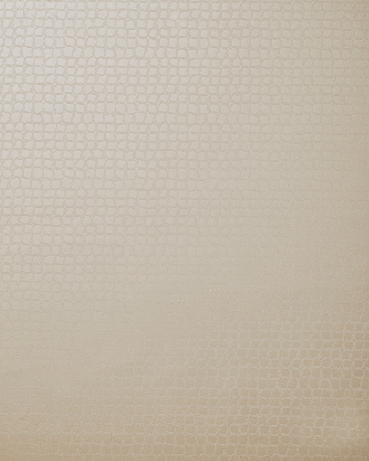 Detail of wallpaper in an abstract grid print in cream.