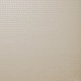 Detail of wallpaper in an abstract grid print in cream.