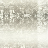 Detail of fabric in a textural ombré print in gray on a cream field.