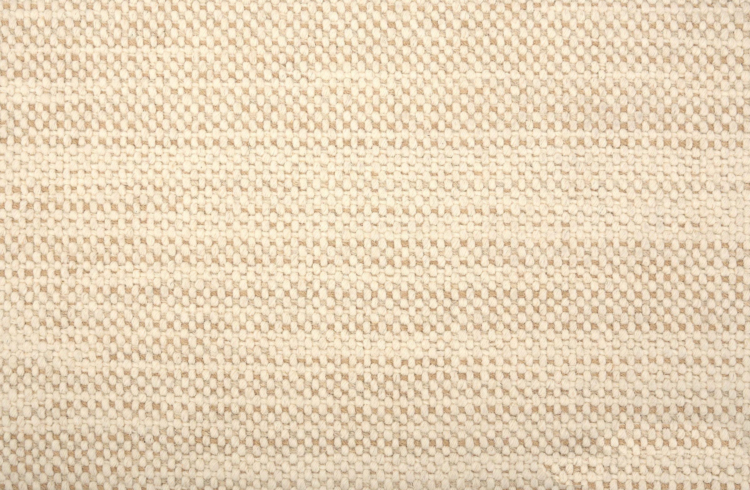 Broadloom carpet in a textural strie stripe in cream and warm tan.