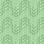 Hand drawn stepped chevron stripe in tonal green.