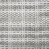 Broadloom carpet in slim plaid pattern in cream and ecru.