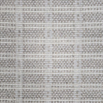Broadloom carpet in slim plaid pattern in cream and pale grey.
