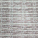 Broadloom carpet in slim plaid pattern in cream and pale pink