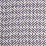Diamond geometric flatweave runner in taupe grey