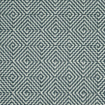 Diamond geometric flatweave runner in black and white 