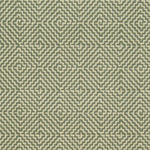 Diamond geometric flatweave runner in green