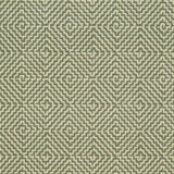 Diamond geometric flatweave runner in green