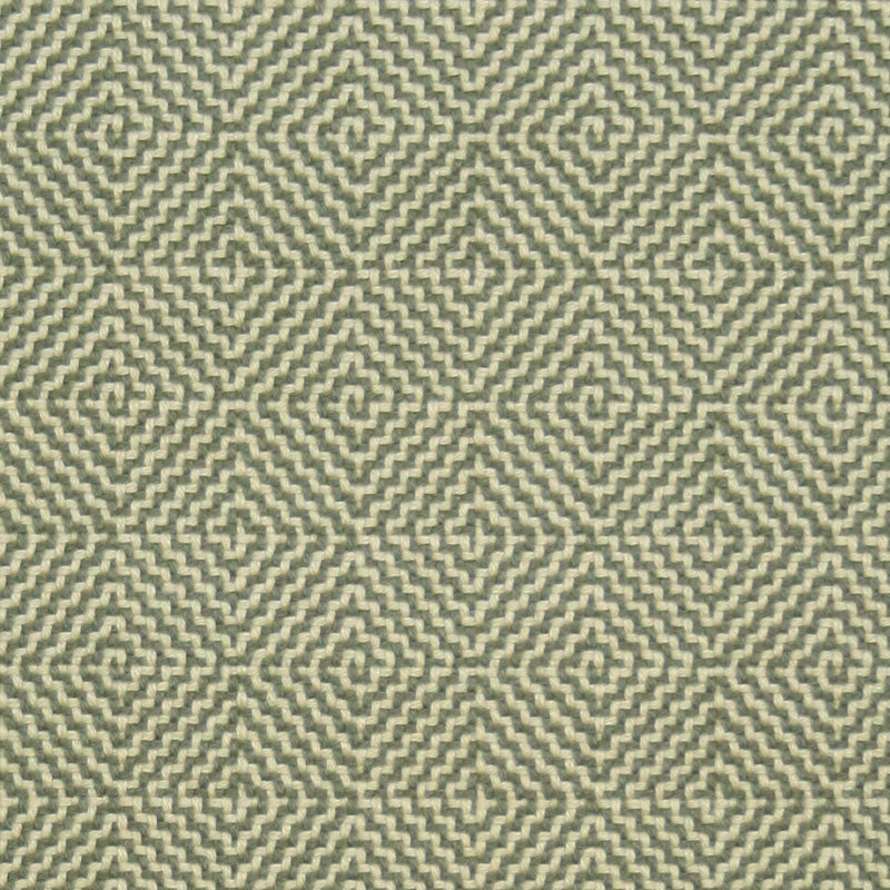 Diamond geometric flatweave runner in green