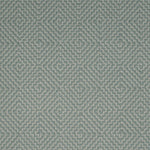 Diamond geometric flatweave runner in slate blue