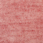 Detail of woven fabric yardage in textured cream and red.