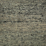 Textured flatweave carpet in black and aqua blue. 