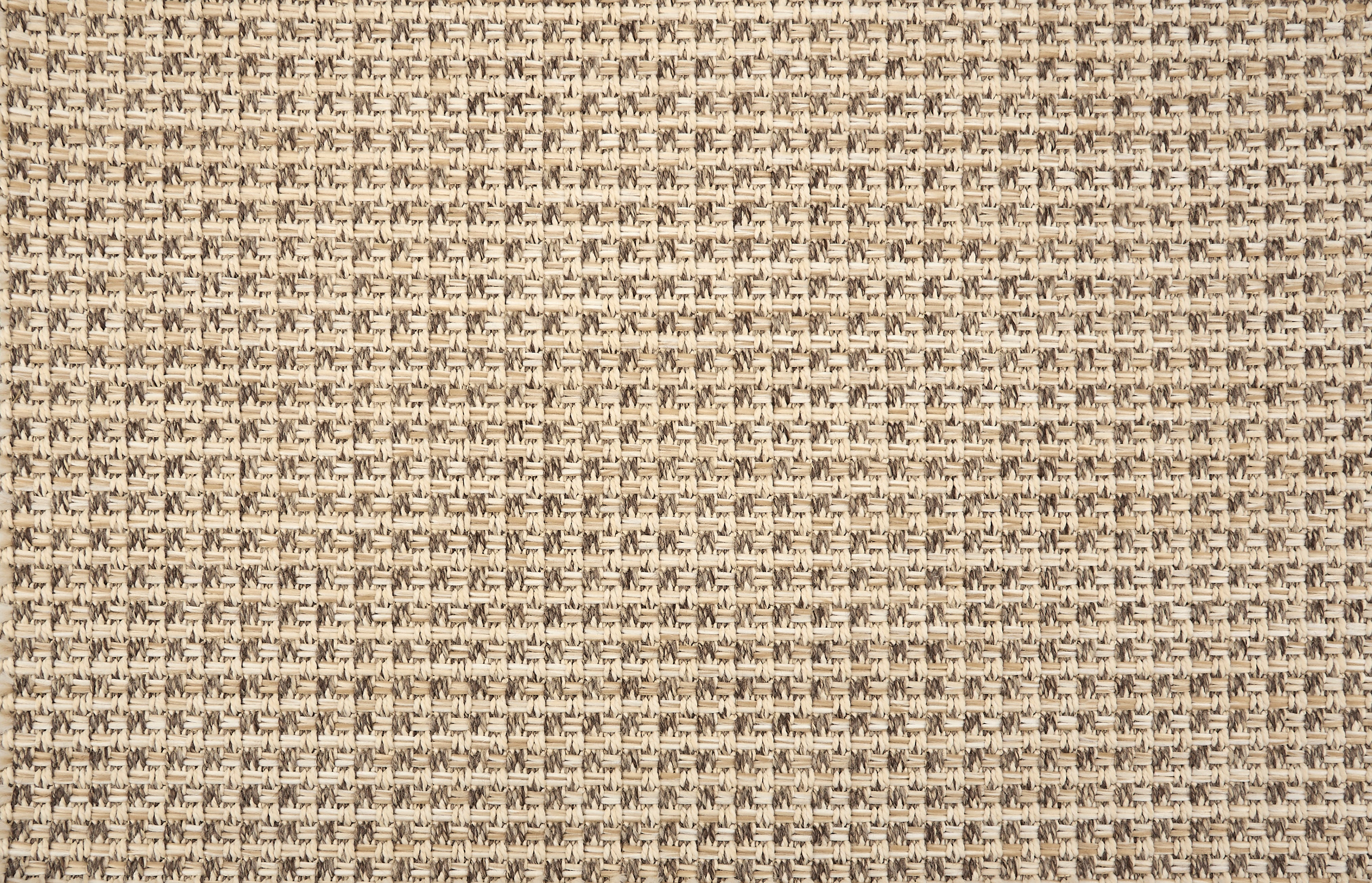 Broadloom carpet in textural weave in oatmeal. 