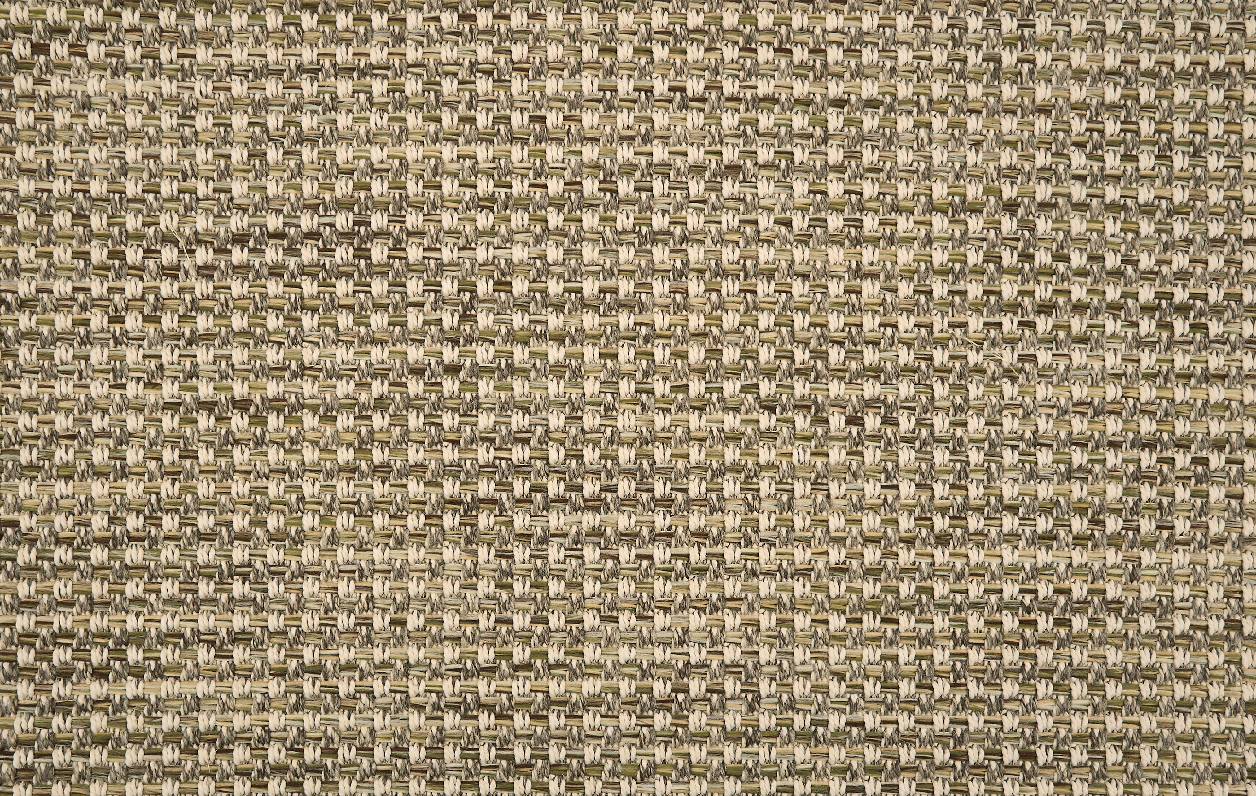 Broadloom carpet in textural weave in olive green.