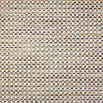 Broadloom carpet in textural weave in blue and beige. 
