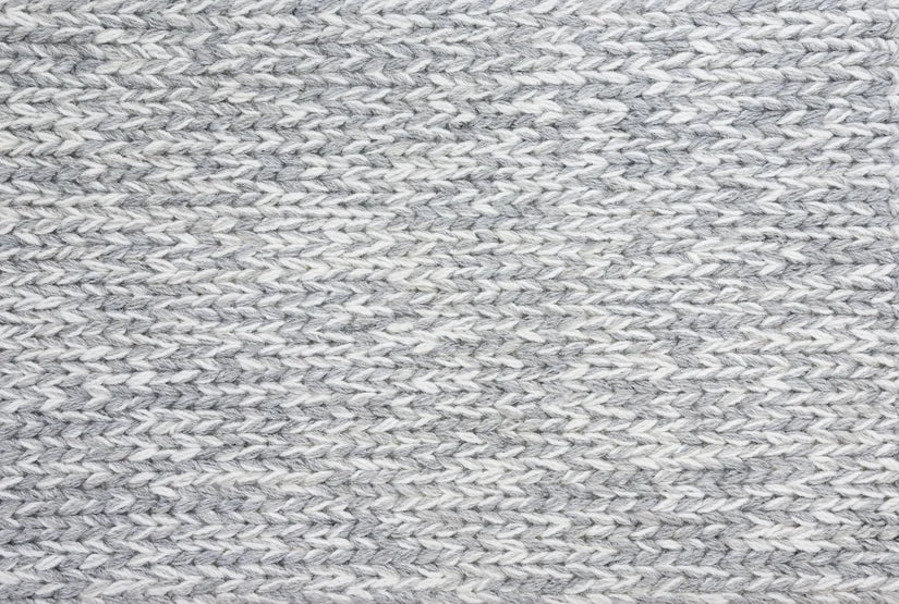 Broadloom carpet swatch in a textured pattern in a medium grey design
