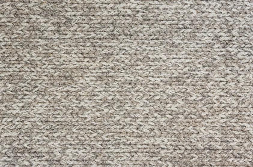 Broadloom carpet swatch in a textured pattern in a grey design
