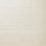 Detail of wallpaper in a grid print in cream.