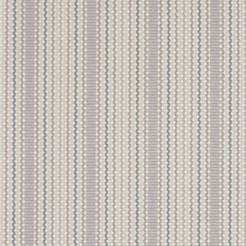 Striped flatweave runner in grey and white