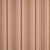 Striped flatweave runner in tan and burnt orange 