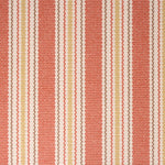 Striped flatweave runner in orange and yellow