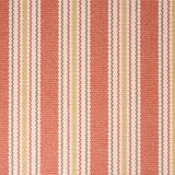 Striped flatweave runner in orange and yellow