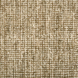 Textured loop carpet in cream and brown.
