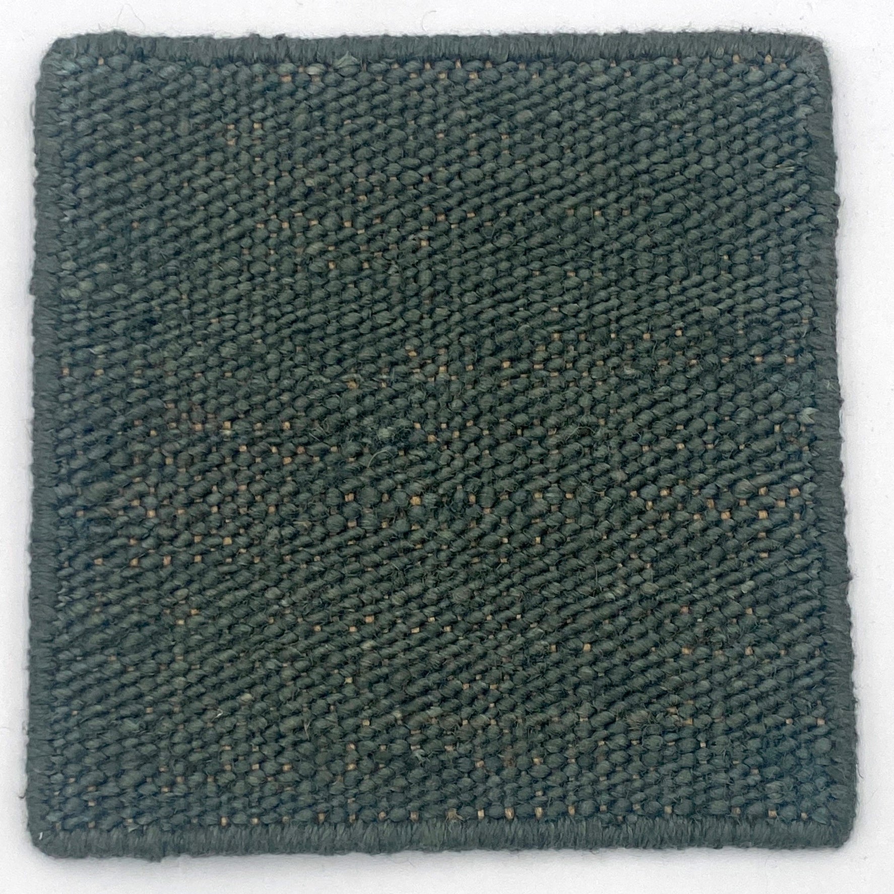 Flatweave dhurrie sample in teal