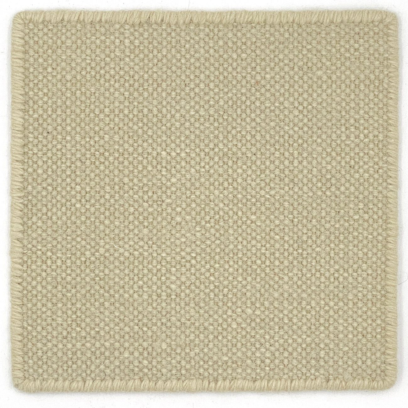 Flatweave dhurrie sample in ivory