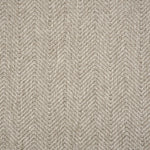Textural performance broadloom carpet in herringbone design in grey.