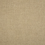 Textural performance broadloom carpet in herringbone design in beige.