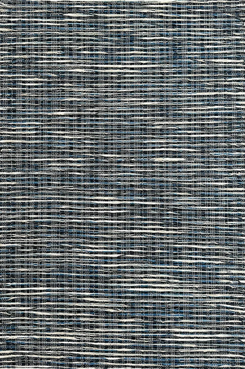 Textural broadloom carpet in navy blue. 