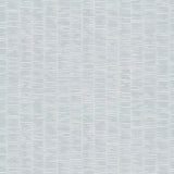 Detail of fabric in a small-scale checked pattern in shades of light blue.