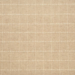 Broadloom carpet with window pane plaid in cream on an oatmeal field. 