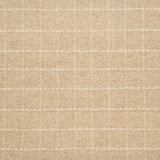 Broadloom carpet with window pane plaid in cream on an oatmeal field. 