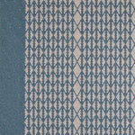 Striped with diamond flatweave runner in blue 