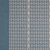 Striped with diamond flatweave runner in blue 