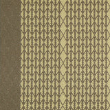 Striped with diamond flatweave runner in mustard and brown