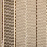 Striped flatweave runner in light grey and brown