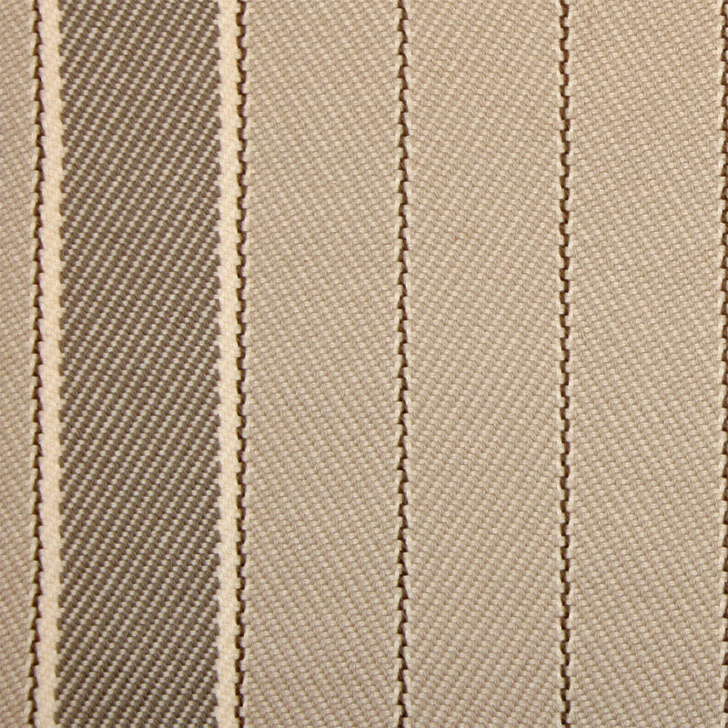 Striped flatweave runner in light grey and brown
