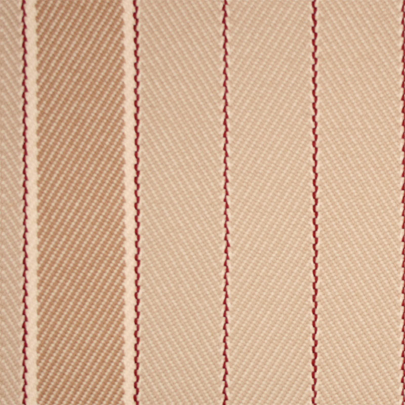 Striped flatweave runner in cream and tan