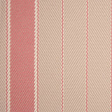 Striped flatweave runner in cream and pink 