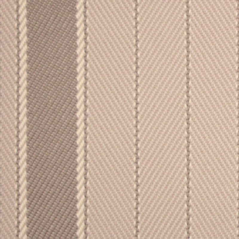 Striped flatweave runner in neutral and light grey