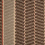 Striped flatweave runner in sage and brown 
