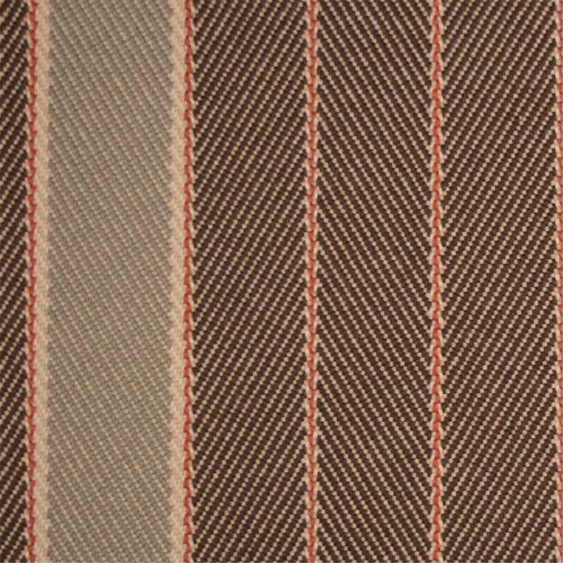 Striped flatweave runner in sage and brown 